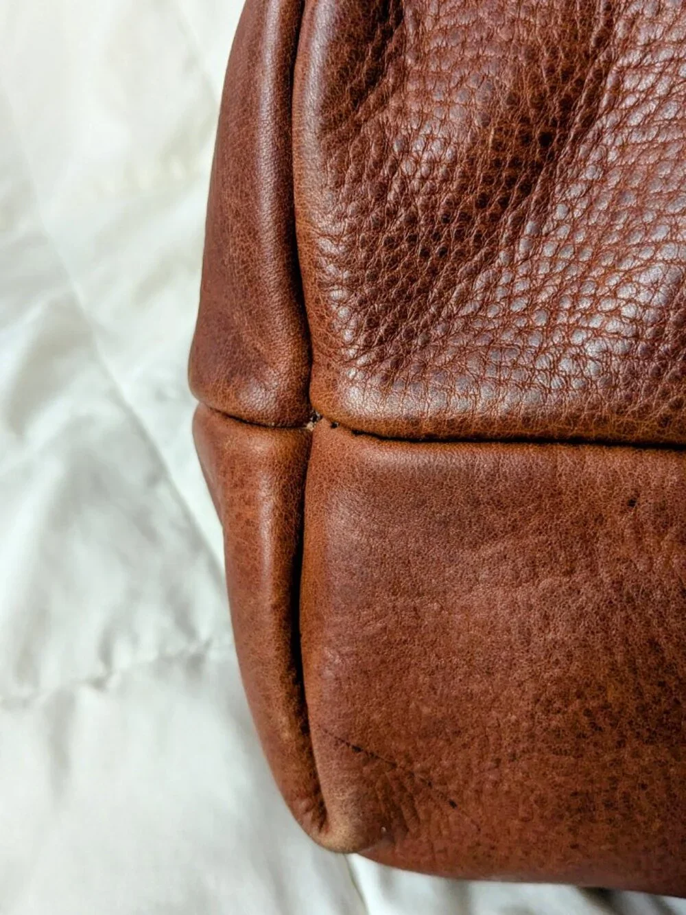 RARE Custom Portland Leather Goods Large Classic Tote Bag in Nutmeg MADE IN USA - Picture 6 of 13